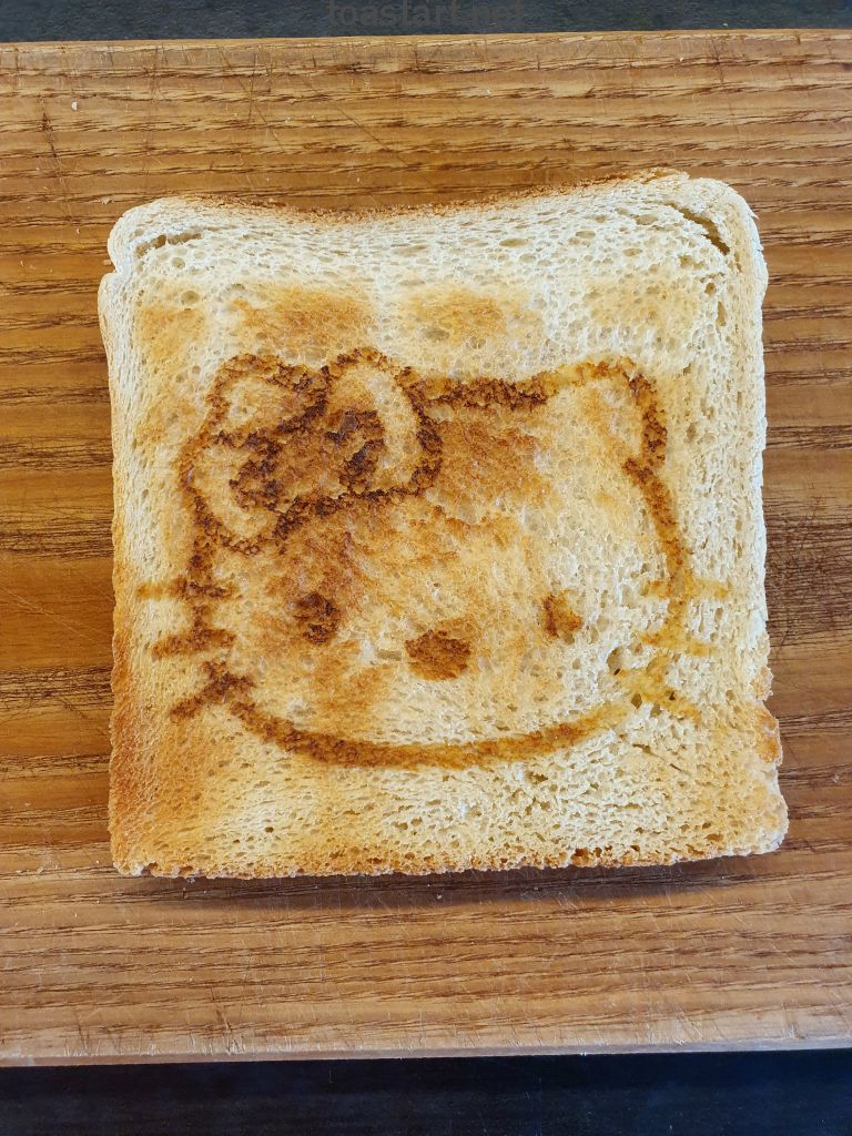 Yes the image on the toast is mirror-inverted
