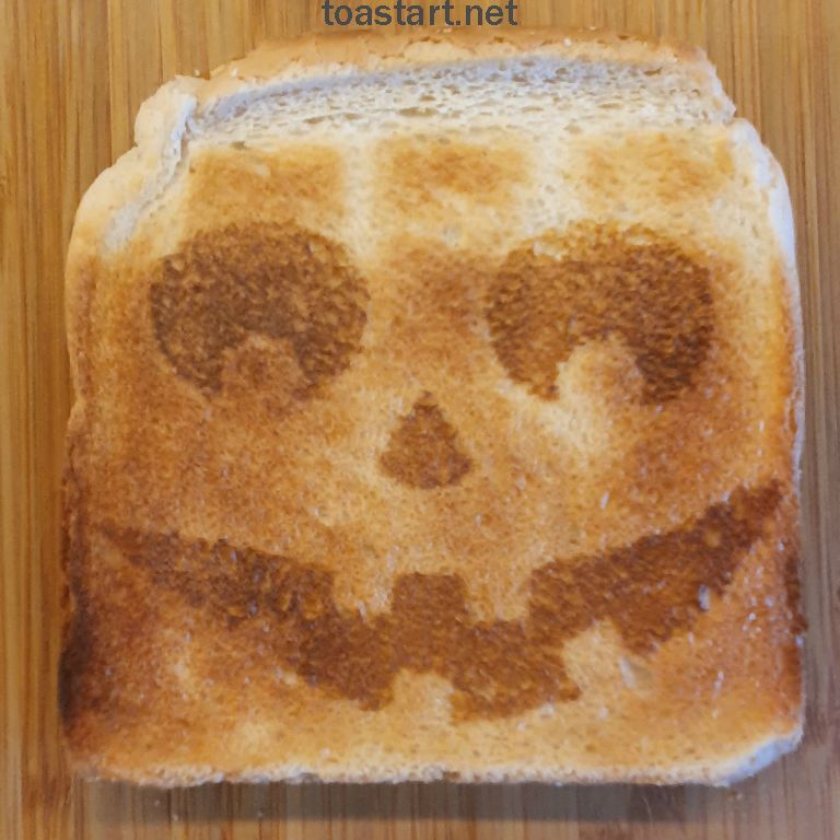 Halloween  (Yes this toast was a little bit too long in the toaster)